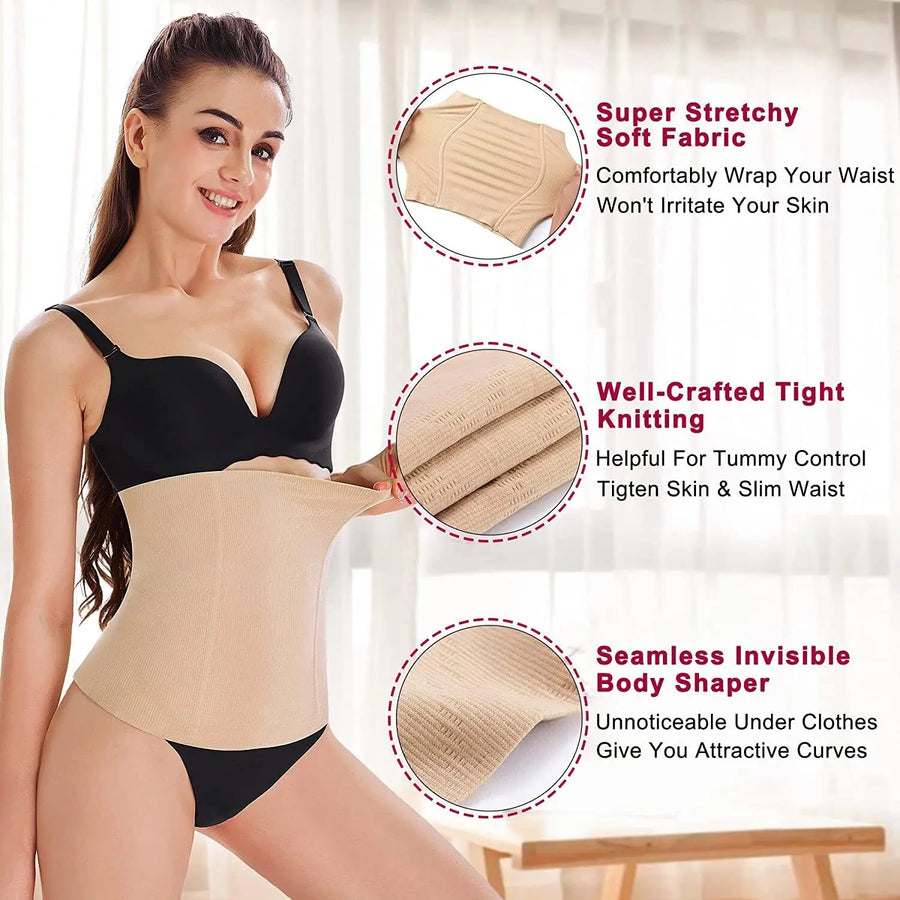 Postpartum Belly Waist Trainer (Black) | OWNLUXE
