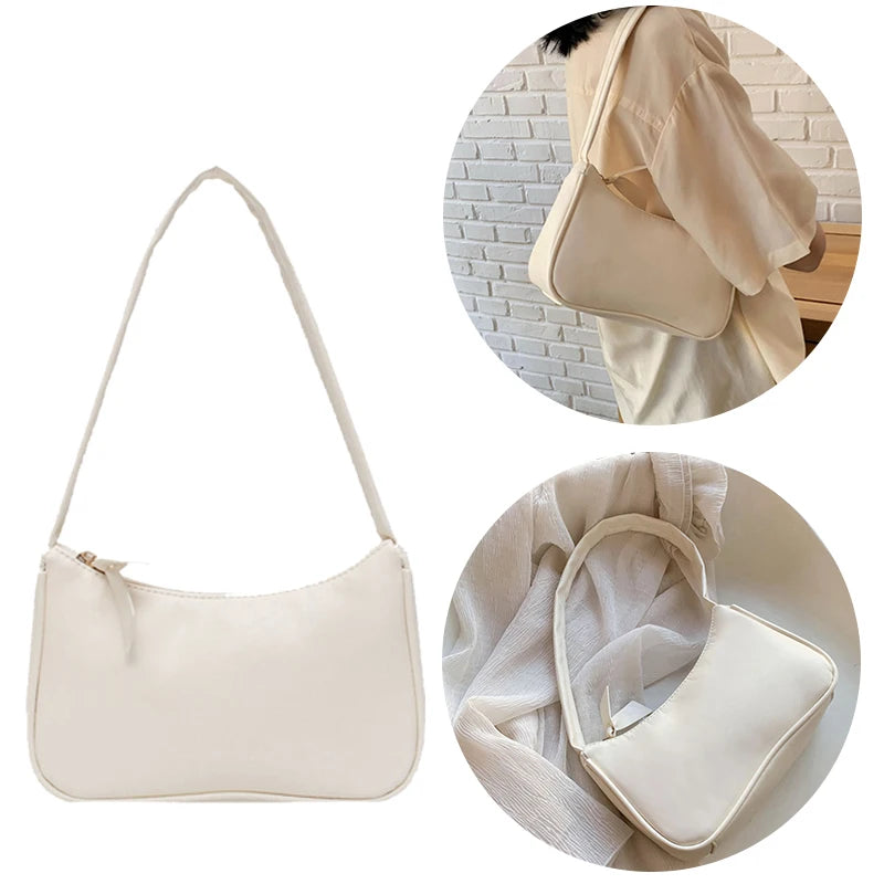 Retro Bow Handbag – Structured PU Leather Shoulder Bag | OWNLUXE