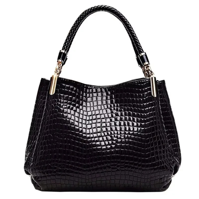 Stylish Patchwork Tote Bag - Soft Microfiber & Chic Sequins