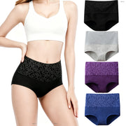 Women's High-Waist Tummy Control Cotton Briefs | Full Coverage | OWNLUXE