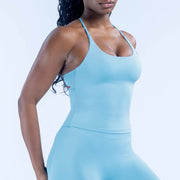 Cross-Back Nylon Sports Bra (Style 2) | OWNLUXE