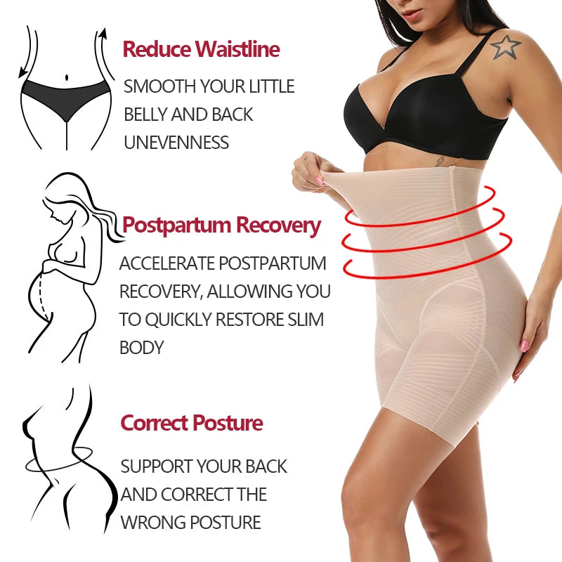 High Waist Tummy Control Panties Thigh Slimmer Shorts