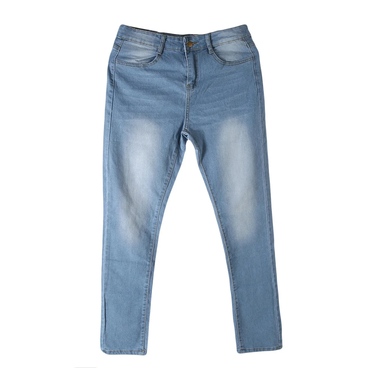 High Waist Stretch Denim Skinny Jeans