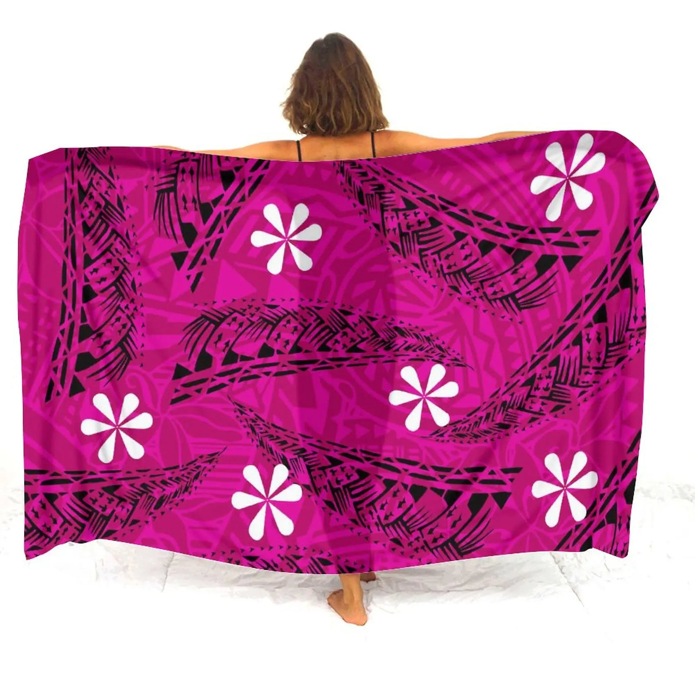 Floral Polynesian Swim Cover-Up | OWNLUXE