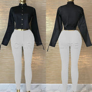 High-Waist Skinny Push-Up Leggings | OWNLUXE