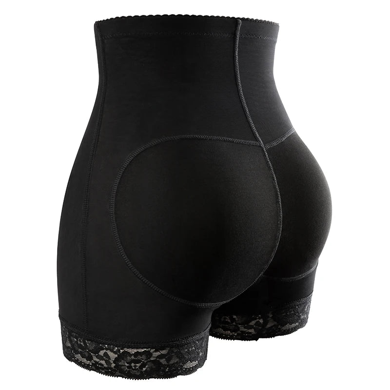 High Waisted Padded Butt Lifter Shapewear - Tummy Control Panty