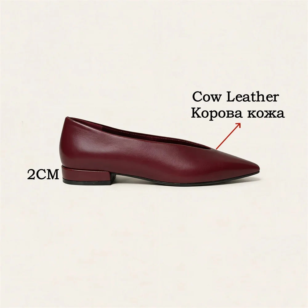 Women's Pointed Toe Leather Pumps – Shop at OWNLUXE