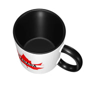 Maple Leaf Canada Canadian Is My Happy Place Mug Funny Ceramic Coffee Cups Tea Mugs Milk Cup Drinkware Gift for Friends