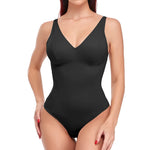 Load image into Gallery viewer, Deep V Shapewear Bodysuit with Built‑In Bra &amp; Thong
