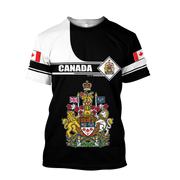 Canada Flag Graphic T-Shirt – 3D Print Oversized Tee | OWNLUXE