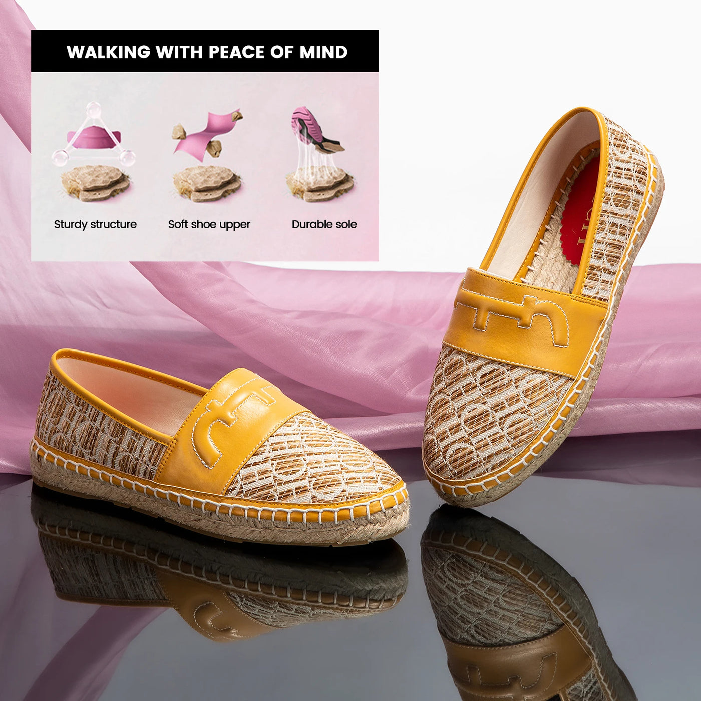 Women's Retro Flats (Yellow) – Shop at OWNLUXE
