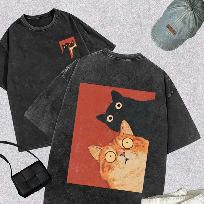 Unisex Cotton Oversized Vintage T-Shirt | OWNLUXE