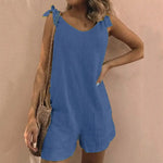 Load image into Gallery viewer, Effortless Summer Romper &amp; Playsuit – Casual Chic with Pockets &amp; High Stretch
