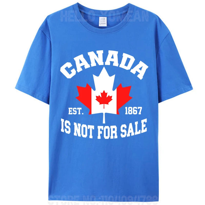 Canada Is Not For Sale Cotton T-Shirt – Unisex Patriotic Tee