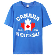 Canada Is Not For Sale Cotton T-Shirt – Unisex Patriotic Tee