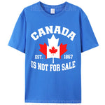 Load image into Gallery viewer, Canada Is Not For Sale Woman Cotton T-Shirt – Breathable, &amp; Lightweight
