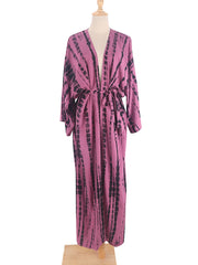 Tie-Dye Printed Boho Swim Cover-Up | OWNLUXE