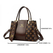 Animal Print Large Capacity Tote Bag - Soft Leather Crossbody | OWNLUXE
