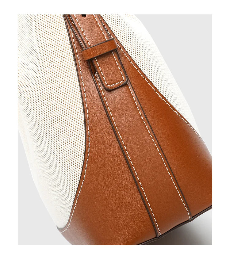 Canvas Bucket Bag | OWNLUXE