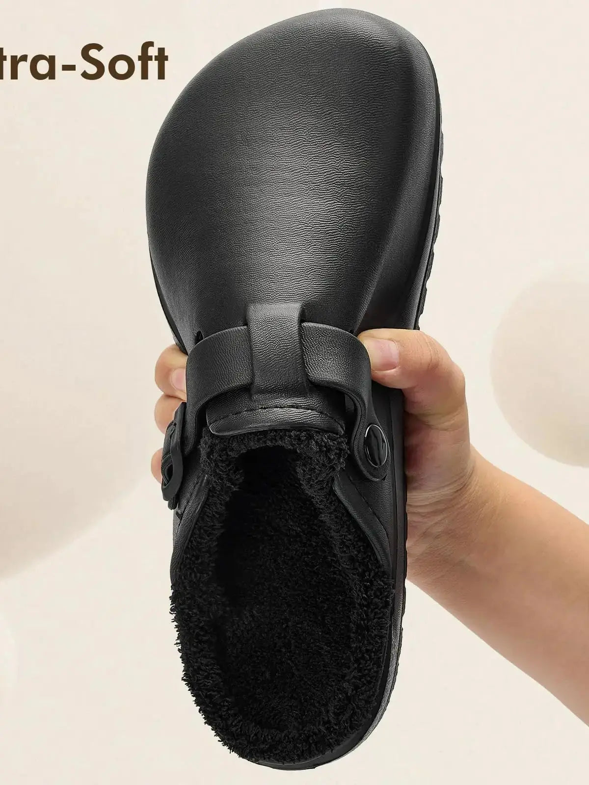 Women’s Winter Clogs Cotton-Lined Slip-On Garden Mules