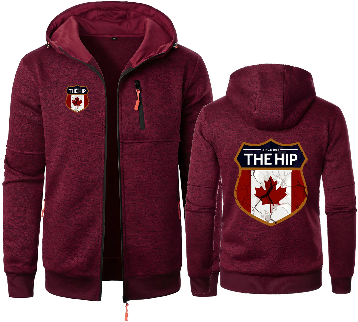 Leaves Canada Since 1984 Jacquard Hoodie – Canadian Fleece Sweatshirt | OWNLUXE