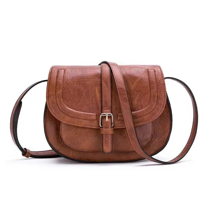 Boho Saddle Crossbody Bag - PU Leather with Adjustable Strap | OWNLUXE