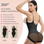 Tummy Control Open Bust Shapewear Bodysuit for Women