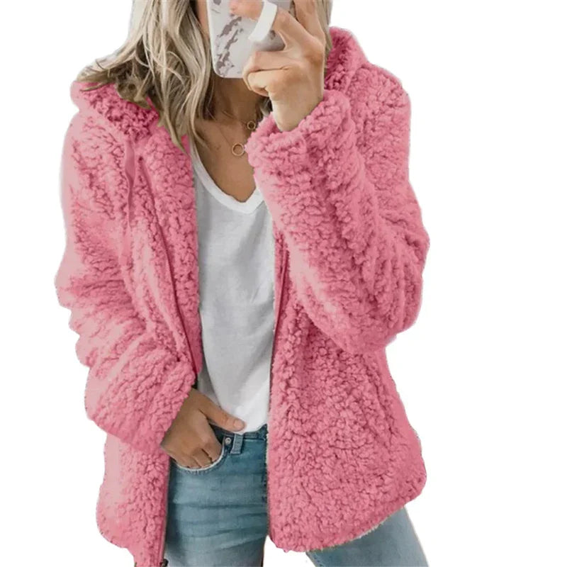 Women’s Zip Up Hoodie – Cozy Hooded Layer for Autumn & Winter