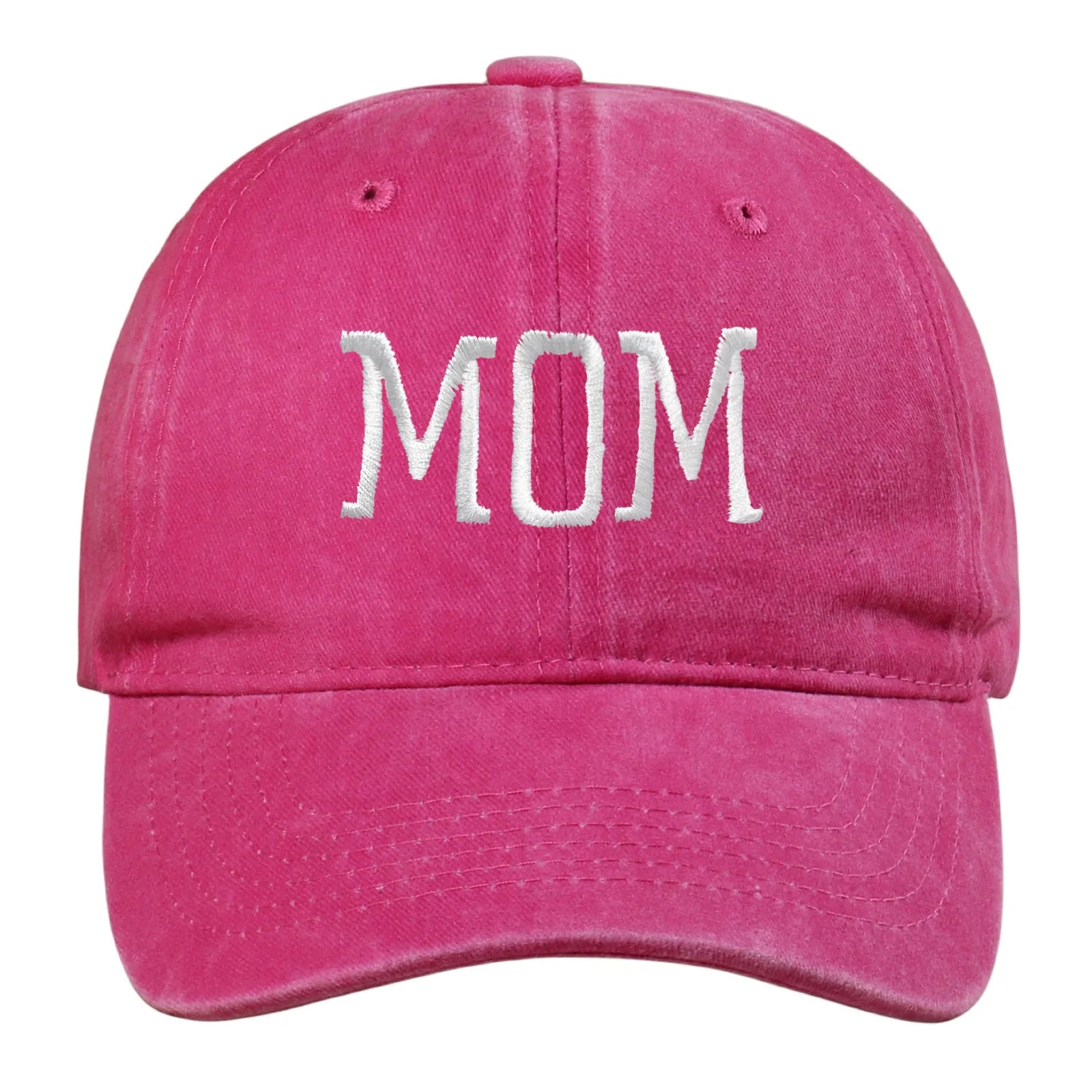 Mom and Dad letter embroidered baseball cap washed retro duckbill cap Father's Day Mother's Day best gift