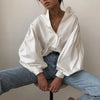 Lantern-Sleeve Blouse | OWNLUXE