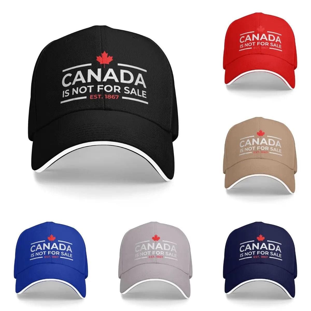 Canada Is Not For Sale 1867 Baseball Cap – Funny Patriotic Snapback | OWNLUXE