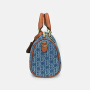 Leather Monogram Boston Bag | OWNLUXE