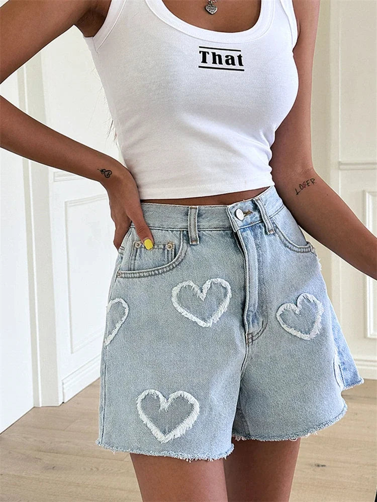 Women's High-Waist Denim Shorts | OWNLUXE