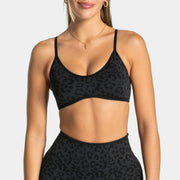 Supportive Nylon Leopard Print Sports Bra – Shop at OWNLUXE