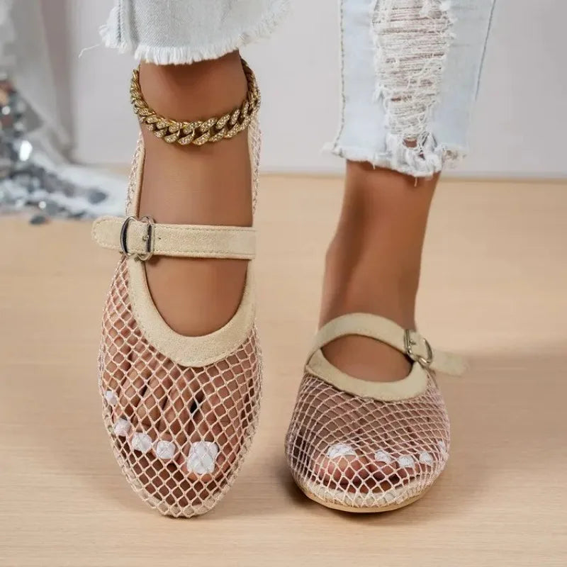 Women's Pointed Toe Breathable Mesh Flats – Shop at OWNLUXE