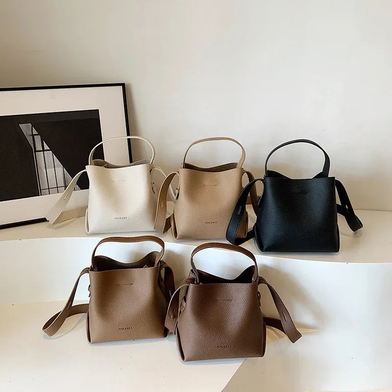 PU Leather Crossbody Bag (Brown) | OWNLUXE