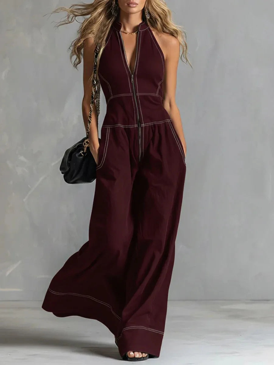 Women's Sleeveless Jumpsuit | OWNLUXE