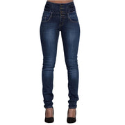 Push-Up High-Waist Denim Pants | OWNLUXE