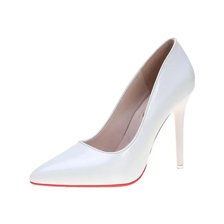 Pointed Super-High Heel Pumps for Dramatic Elevation