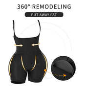 Butt Lifting Hourglass Shapewear Bodysuit with Hip Pads