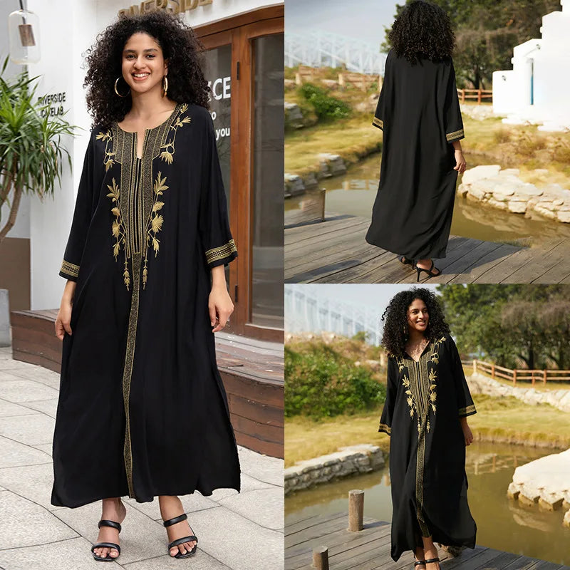 Women's Short Sleeve V-Neck Dress | OWNLUXE