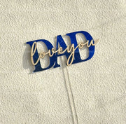 Father’s Day Acrylic Sign – Modern Clear Tabletop Décor