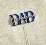 Load image into Gallery viewer, 🎉 Father’s Day Acrylic Sign | Panneau Acrylique Fête des Pères – Décor de Table ou de Fête
