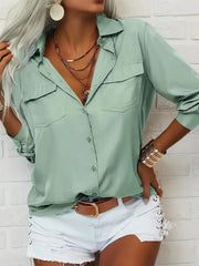 Women's Military Green Top | OWNLUXE