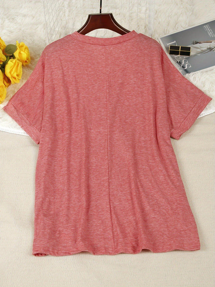 Women's Short Sleeve V-Neck Lightweight T-Shirt | OWNLUXE