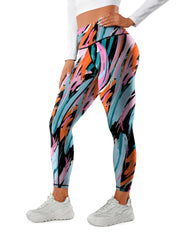 Seamless High-waisted Nude Felling Printed Pants Women's | OWNLUXE