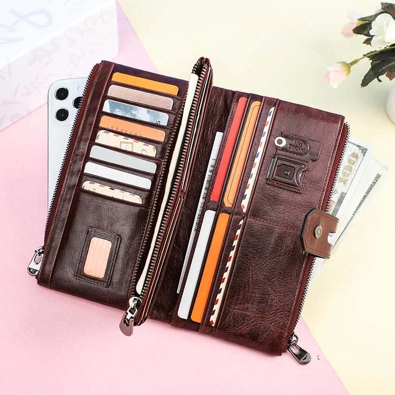 Genuine Leather Vintage Card Holder Wallet | OWNLUXE
