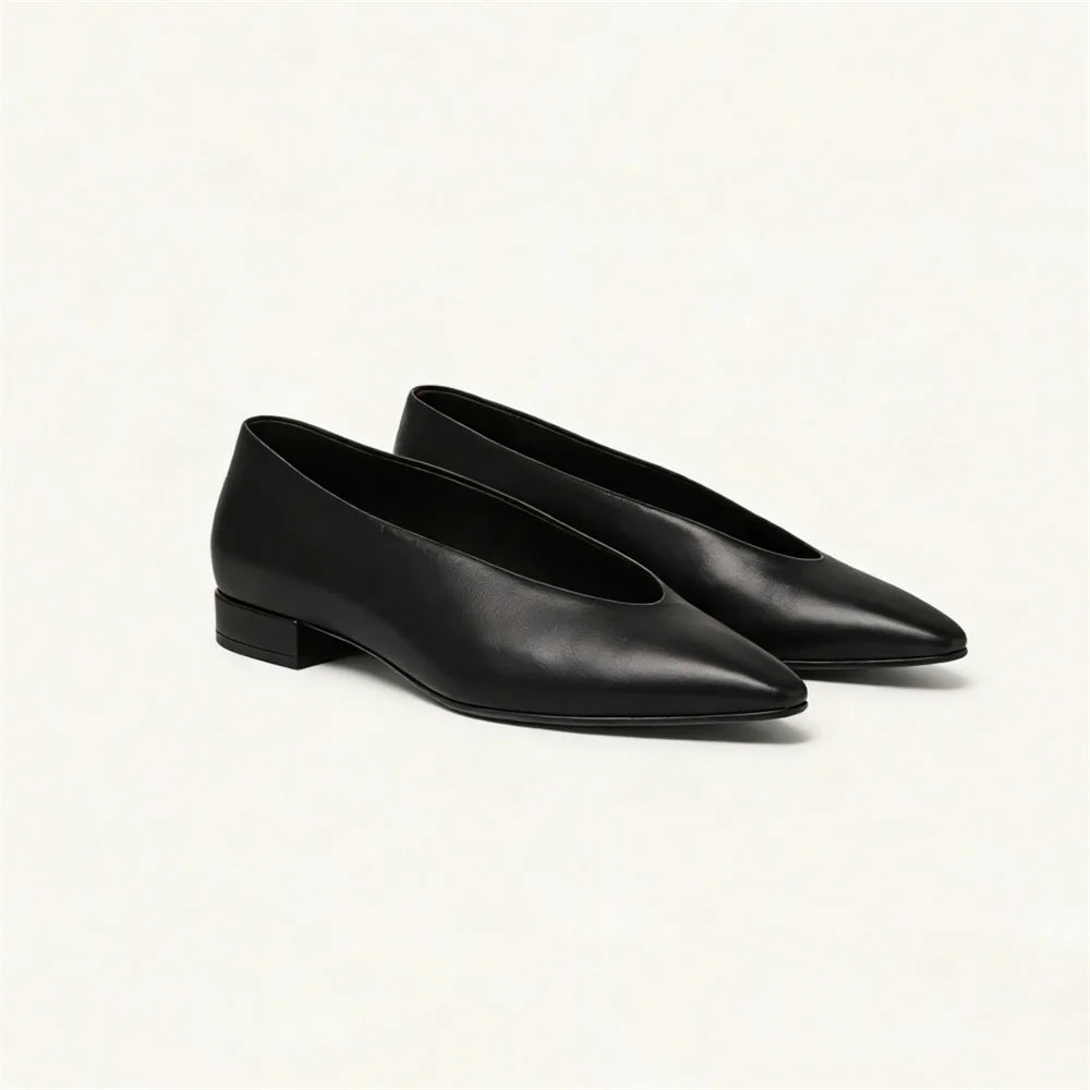 Women's Pointed Toe Leather Pumps – Shop at OWNLUXE