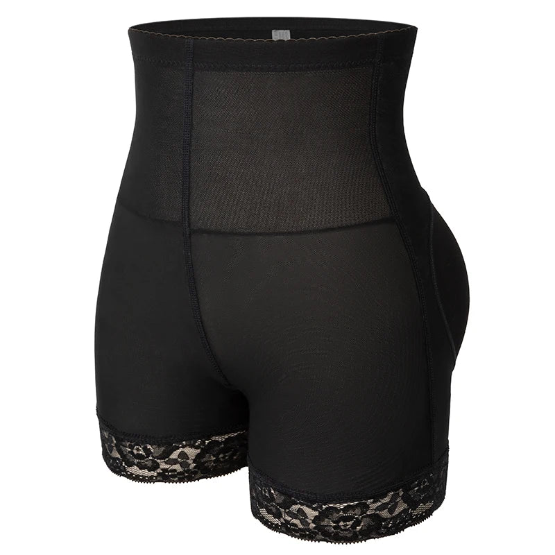 High Waisted Padded Butt Lifter Shapewear - Tummy Control Panty