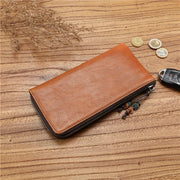 Spacious Vegetable-Tanned Leather Vintage Wallet | OWNLUXE